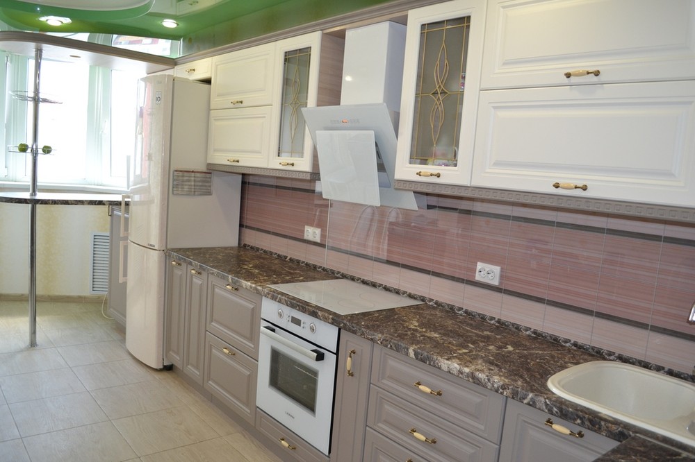 Встроенная кухня-Кухня МДФ в ПВХ «Модель 178»-фото4