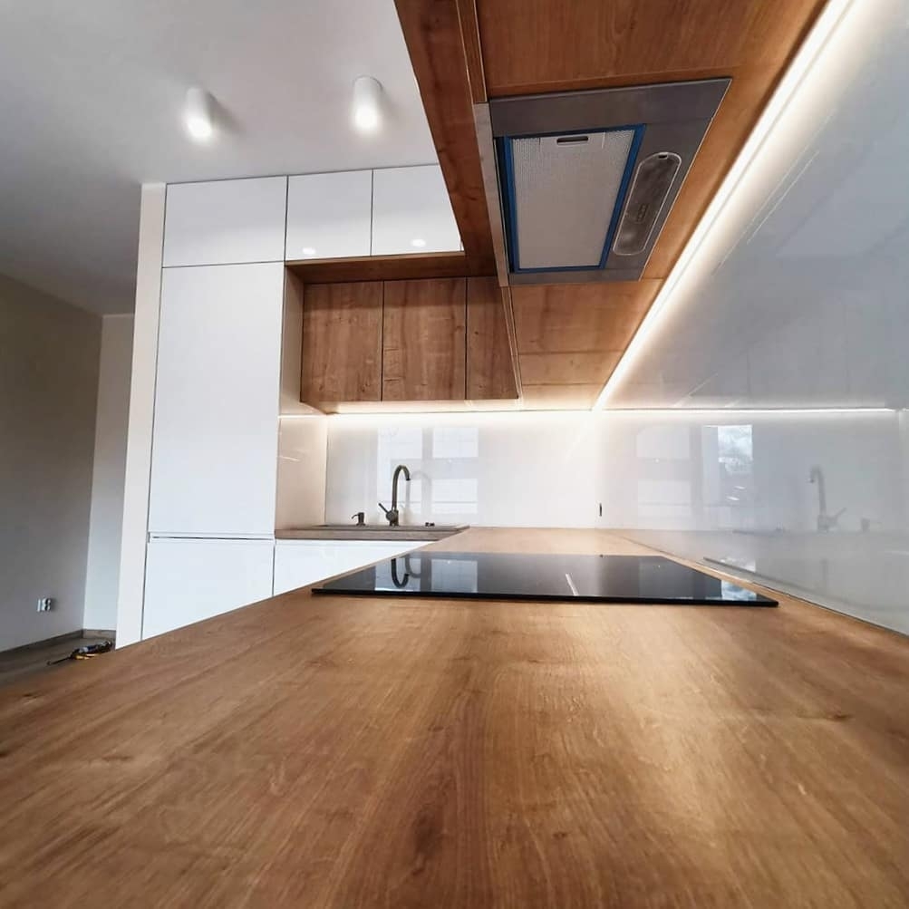 Белый кухонный гарнитур-Кухня МДФ в эмали «Модель 631»-фото6