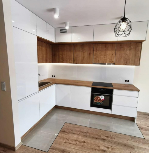 Белый кухонный гарнитур-Кухня МДФ в эмали «Модель 631»-фото6